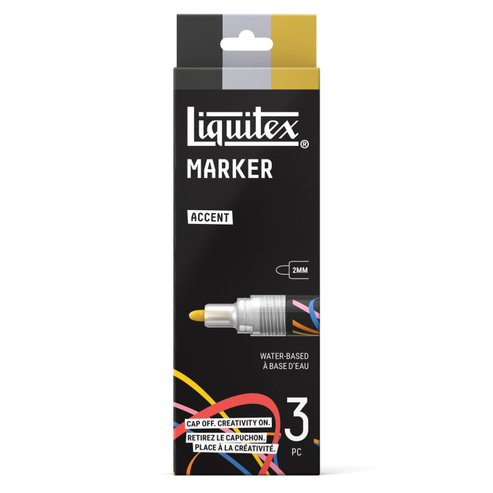 Marker Accent lot de 3 dans le groupe Stylos / Crayons d'artistes / Marqueurs acryliques chez Pen Store (137368)