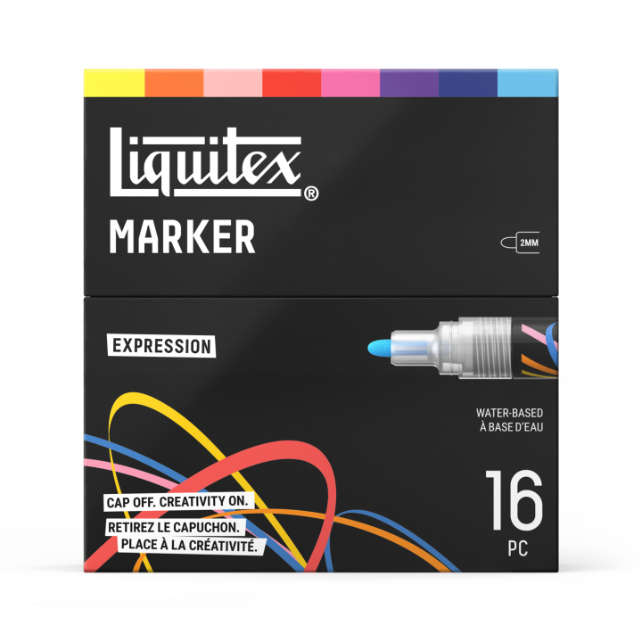 Marker Expression lot de 16 dans le groupe Stylos / Crayons d'artistes / Marqueurs acryliques chez Pen Store (137375)