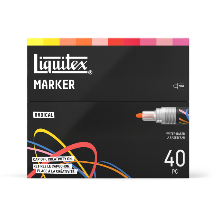 Marker Radical 40-set dans le groupe Stylos / Crayons d'artistes / Marqueurs acryliques chez Pen Store (137376)
