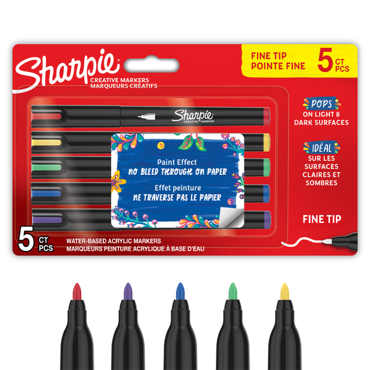 Creative Marker Fine Tip pack de 5 dans le groupe Stylos / Crayons d'artistes / Marqueurs acryliques chez Pen Store (137401)