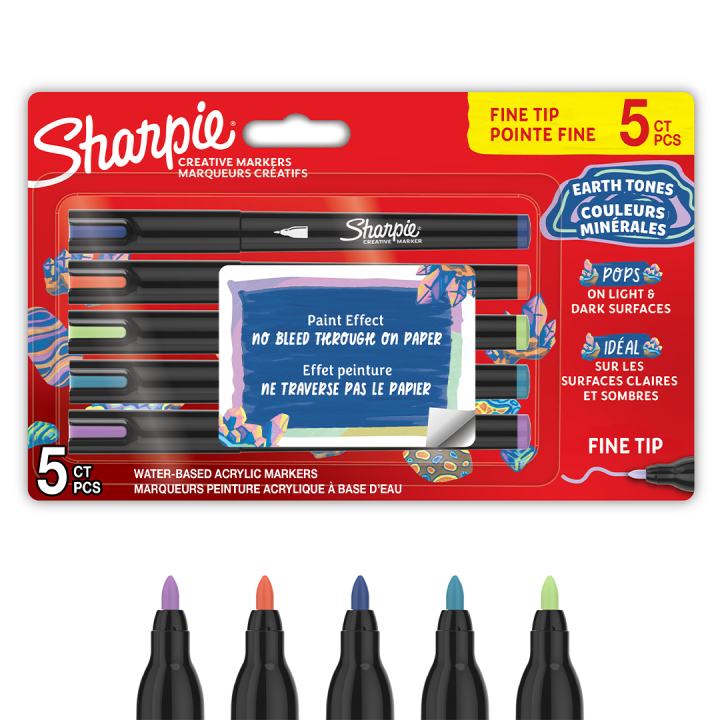 Creative Marker Fine Tip pack de 5 Earth Tones dans le groupe Stylos / Crayons d'artistes / Marqueurs acryliques chez Pen Store (137403)