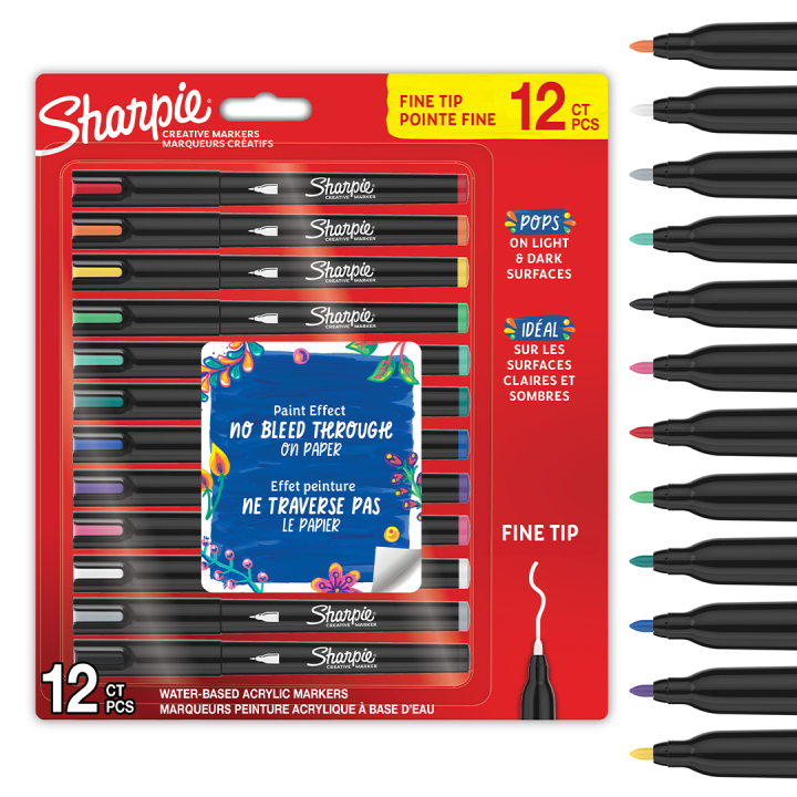 Creative Marker Fine Tip pack de 12 dans le groupe Stylos / Crayons d'artistes / Marqueurs acryliques chez Pen Store (137405)