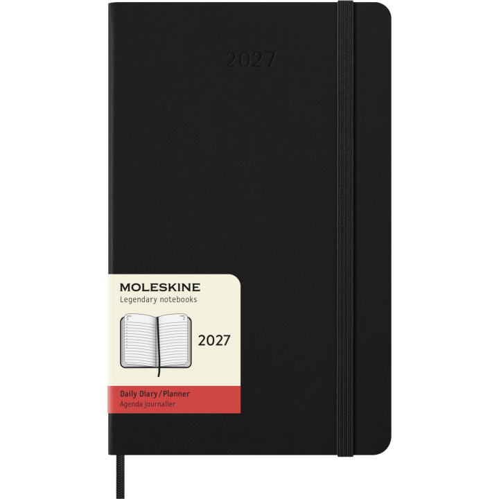 Calendrier 12M Daily 2027 Hardcover Large Black dans le groupe Papiers & Blocs / Calendriers et agendas / Calendriers 12 mois chez Pen Store (137423)