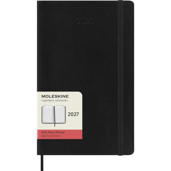 Calendrier 12M Daily 2027 Softcover Large Black dans le groupe Papiers & Blocs / Calendriers et agendas / Calendriers 12 mois chez Pen Store (137424)