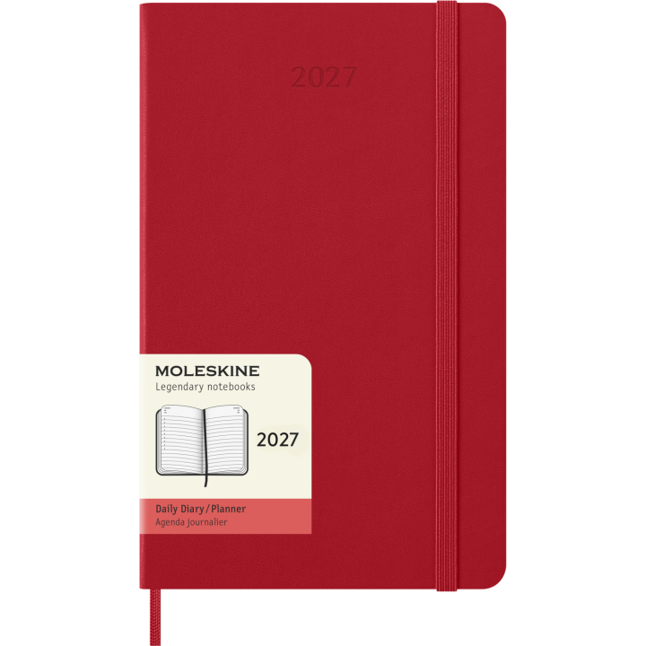 Calendrier 12M Daily 2027 Hardcover Large Red dans le groupe Papiers & Blocs / Calendriers et agendas / Calendriers 12 mois chez Pen Store (137426)