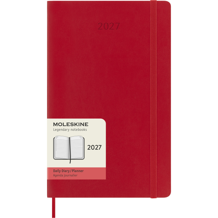 Calendrier 12M Daily 2027 Softcover Large Red dans le groupe Papiers & Blocs / Calendriers et agendas / Calendriers 12 mois chez Pen Store (137427)