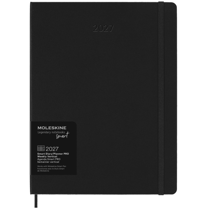 Calendrier 12M Smart PRO Digital Weekly Vertical 2027 XL Black dans le groupe Papiers & Blocs / Calendriers et agendas / Calendriers 12 mois chez Pen Store (137444)