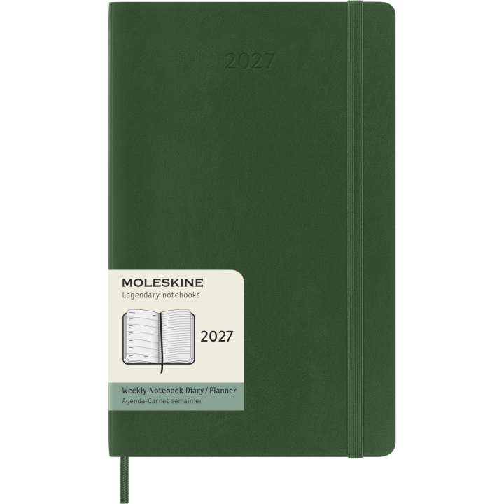 Calendrier 12M Weekly Notebook 2027 Softcover Large Myrtle Green  dans le groupe Papiers & Blocs / Calendriers et agendas / Calendriers 12 mois chez Pen Store (137453)