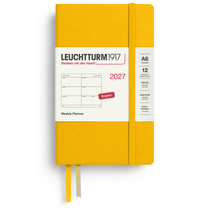 Calendrier Weekly Planner 2027 A6 Sunflower dans le groupe Papiers & Blocs / Calendriers et agendas / Calendriers 12 mois chez Pen Store (137482)