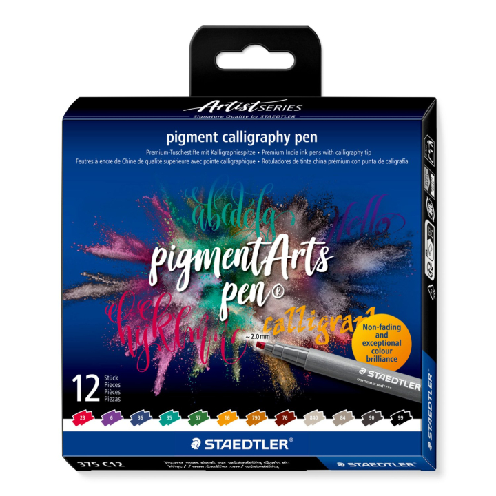 Pigment Arts Stylos de calligraphie ensemble de 12 dans le groupe Loisirs créatifs / Calligraphie / Feutre Calligraphie chez Pen Store (137633)