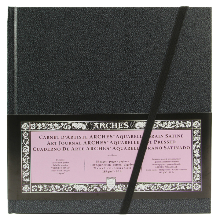 Art Journal Aquarelle HP 21x21 cm dans le groupe Papiers & Blocs / Bloc Artiste / Cahiers d'esquisses chez Pen Store (137652)
