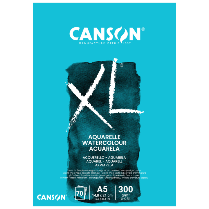 XL Aquarelle CP 300g A5 dans le groupe Papiers & Blocs / Bloc Artiste / Papier pour aquarelle chez Pen Store (137659)