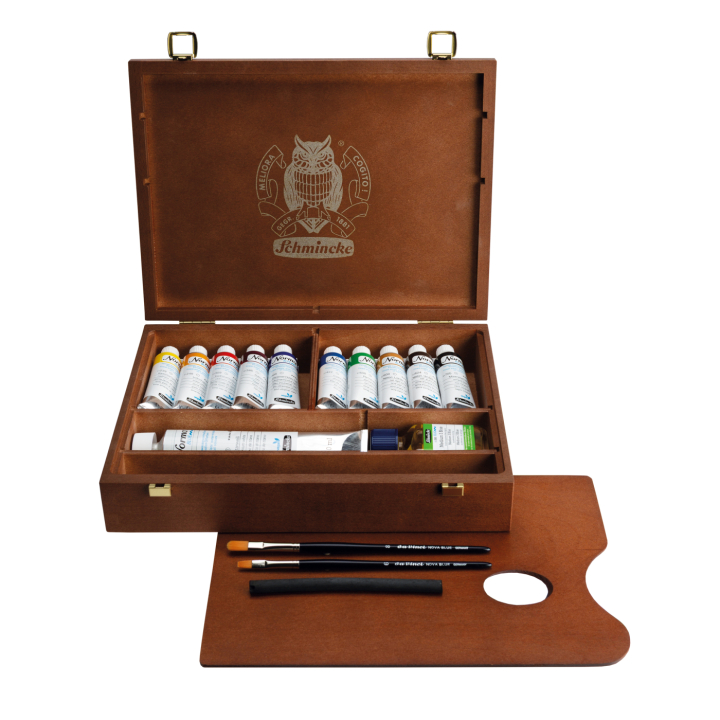Peinture à l'huile Norma Blue Coffret en bois dans le groupe Matériels d'artistes / Couleurs de l'artiste / Peintures à l'huile chez Pen Store (137788)