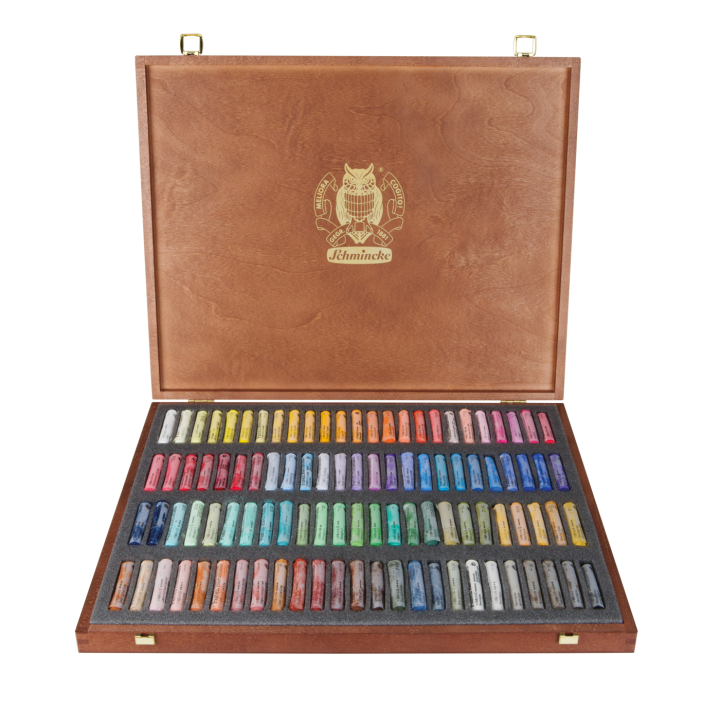 Soft Pastel Wooden Box 100-set dans le groupe Matériels d'artistes / Craie et Graphite / Craies pastel chez Pen Store (137811)