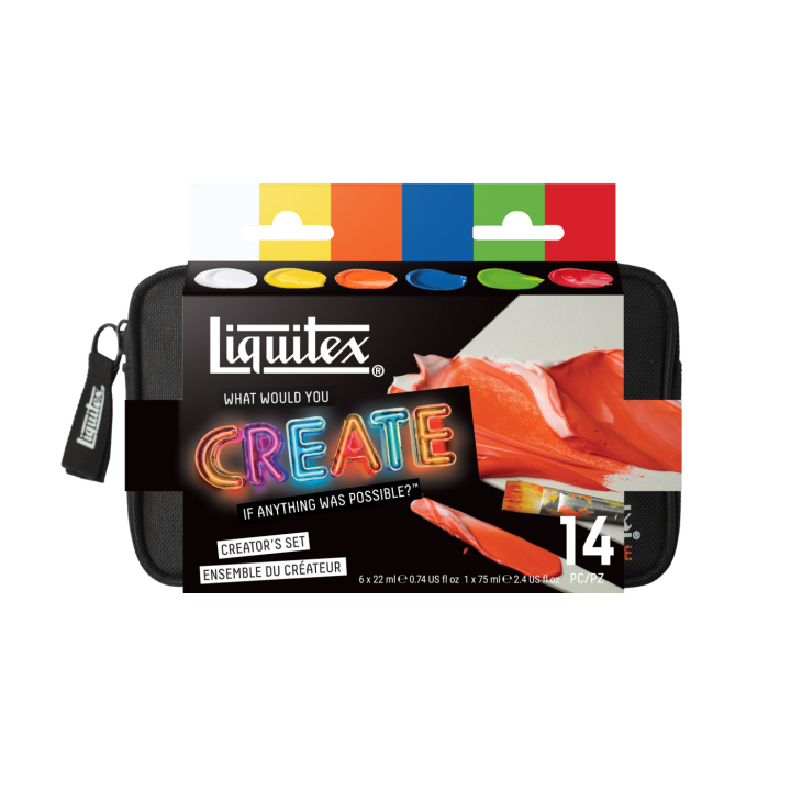 Peinture acrylique Basics Creator's Set 6x22 ml dans le groupe Matériels d'artistes / Couleurs de l'artiste / Peinture acrylique chez Pen Store (137828)