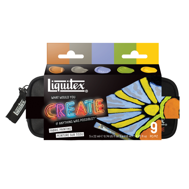 Peinture acrylique Basics Fabric Painting 5 x 22 ml dans le groupe Matériels d'artistes / Couleurs de l'artiste / Peinture acrylique chez Pen Store (137830)