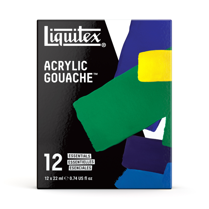 Peinture gouache Essentials Set 12x22 ml dans le groupe Matériels d'artistes / Couleurs de l'artiste / Gouaches chez Pen Store (137841)