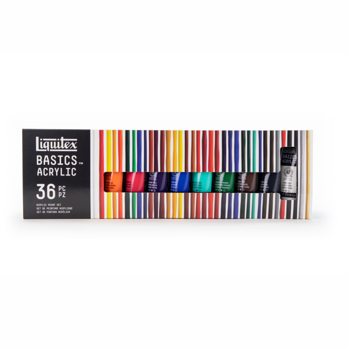 Peinture acrylique Basics Set 36x22 ml dans le groupe Matériels d'artistes / Couleurs de l'artiste / Peinture acrylique chez Pen Store (137848)