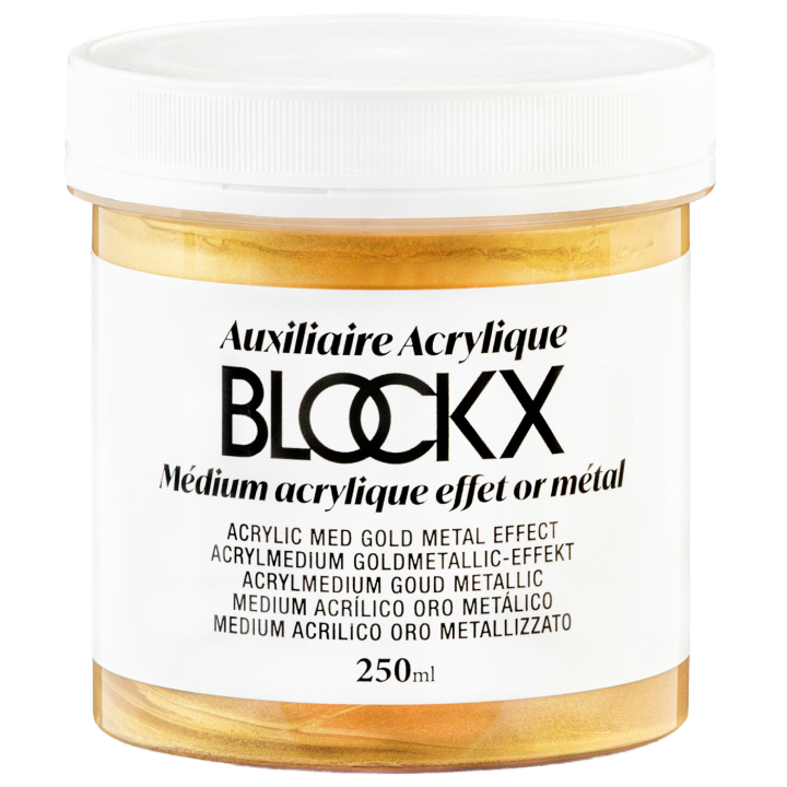 Acrylic Gold Effect Medium 250 ml dans le groupe Matériels d'artistes / Médiums de peinture et vernis / Médiums peinture acrylique chez Pen Store (137952)