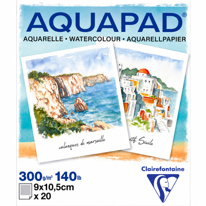 Aquapad bloc aquarelle 9x10,5 cm dans le groupe Papiers & Blocs / Bloc Artiste / Papier pour aquarelle chez Pen Store (137970)