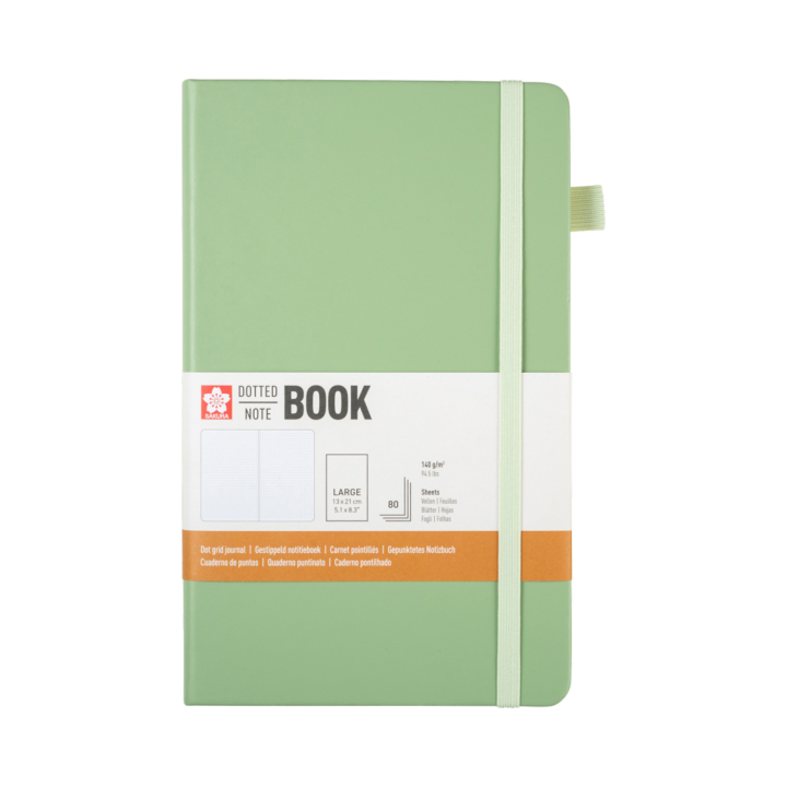 Notebook 13x21 cm Hard Cover Pale Patina Dotted dans le groupe Papiers & Blocs / Écrire et consigner / Carnets chez Pen Store (137992)