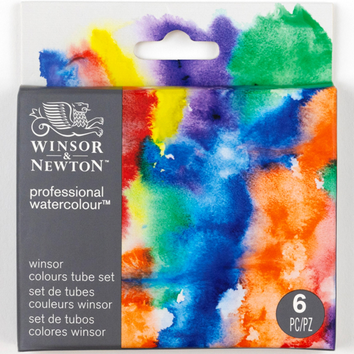 Aquarelle Professional Tubes 5 ml Winsor Set de 6 dans le groupe Matériels d'artistes / Couleurs de l'artiste / Peinture aquarelle / Aquarelle en tube chez Pen Store (138003)