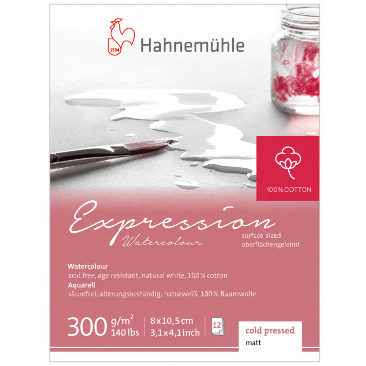 Bloc aquarelle Expression 300 g Matt 8 x 10,5 cm  dans le groupe Papiers & Blocs / Bloc Artiste / Papier pour aquarelle chez Pen Store (138011)
