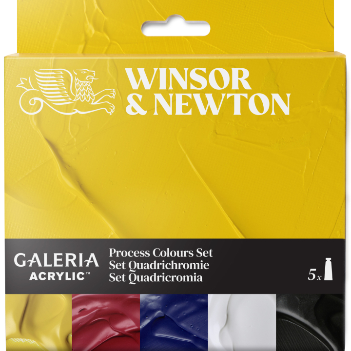 Galeria Set de peintures acryliques Process 5x60 ml dans le groupe Matériels d'artistes / Couleurs de l'artiste / Peinture acrylique chez Pen Store (138041)