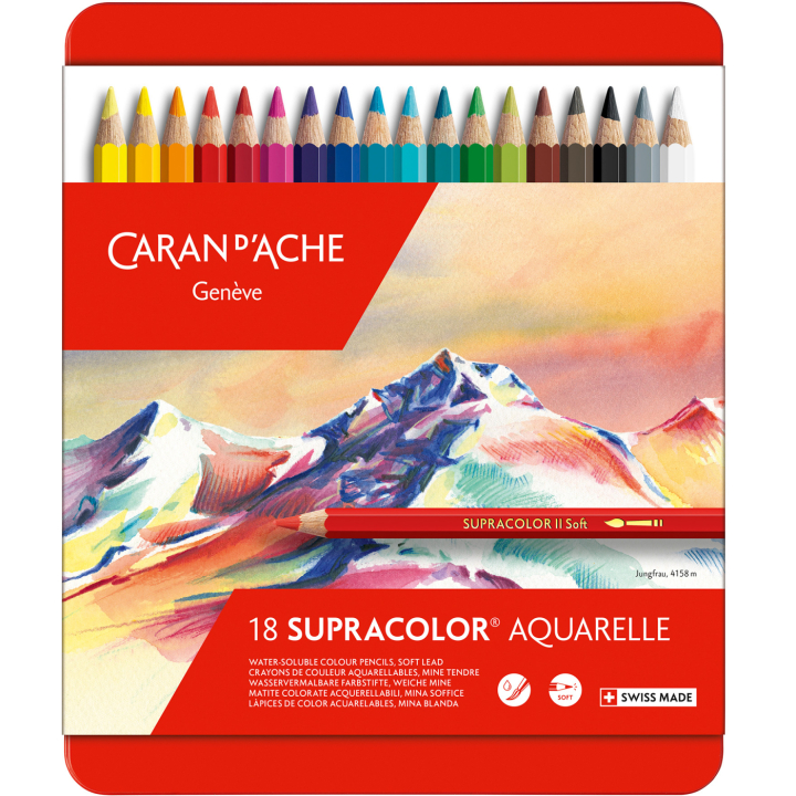 Supracolor Aquarelle lot de 18 dans le groupe Stylos / Crayons d'artistes / Crayons aquarellables chez Pen Store (138049)