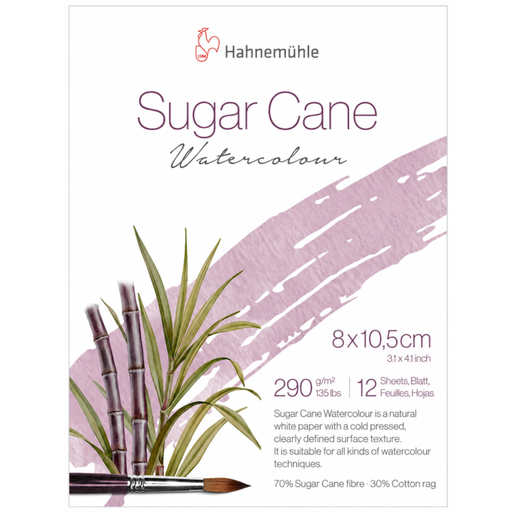 Bloc aquarelle Sugar Cane 290g 8x10,5 cm dans le groupe Papiers & Blocs / Bloc Artiste / Papier pour aquarelle chez Pen Store (138053)