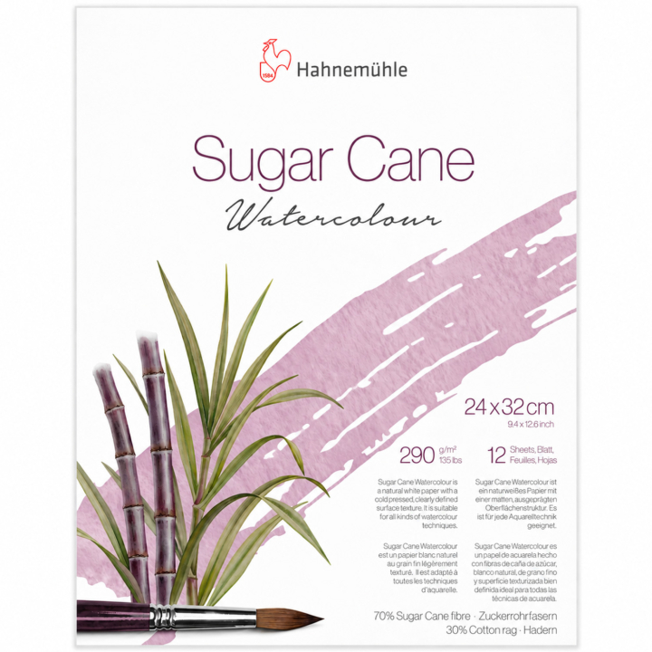 Bloc Aquarelle Sugar Cane 290g 24x32 cm dans le groupe Papiers & Blocs / Bloc Artiste / Papier pour aquarelle chez Pen Store (138054)