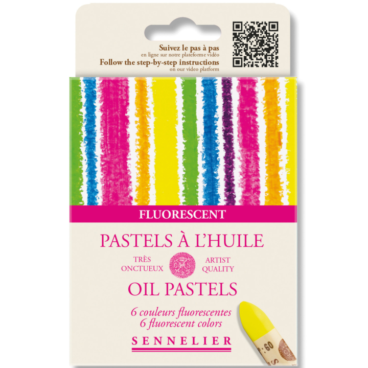 Pastel à l’huile Fluorescent colors5 ml 6 couleurs dans le groupe Matériels d'artistes / Couleurs de l'artiste / Pastels / Pastels à l'huile chez Pen Store (138063)