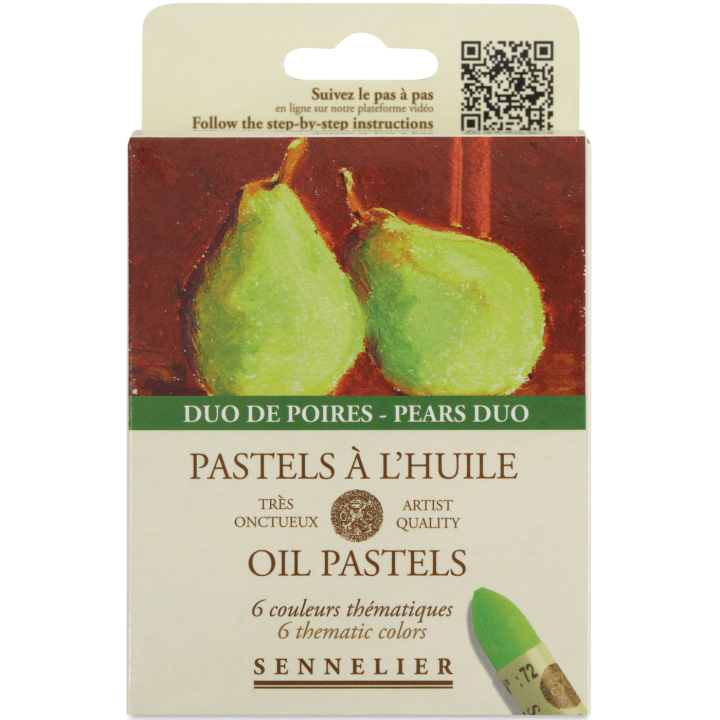 Pastel à l’huile Pears Duo 5 ml 6 couleurs dans le groupe Matériels d'artistes / Couleurs de l'artiste / Pastels / Pastels à l'huile chez Pen Store (138064)