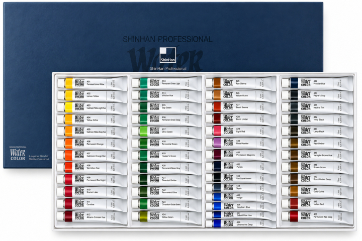 Peinture aquarelle PRO lot de 48 dans le groupe Matériels d'artistes / Couleurs de l'artiste / Peinture aquarelle / Aquarelle en tube chez Pen Store (138067)