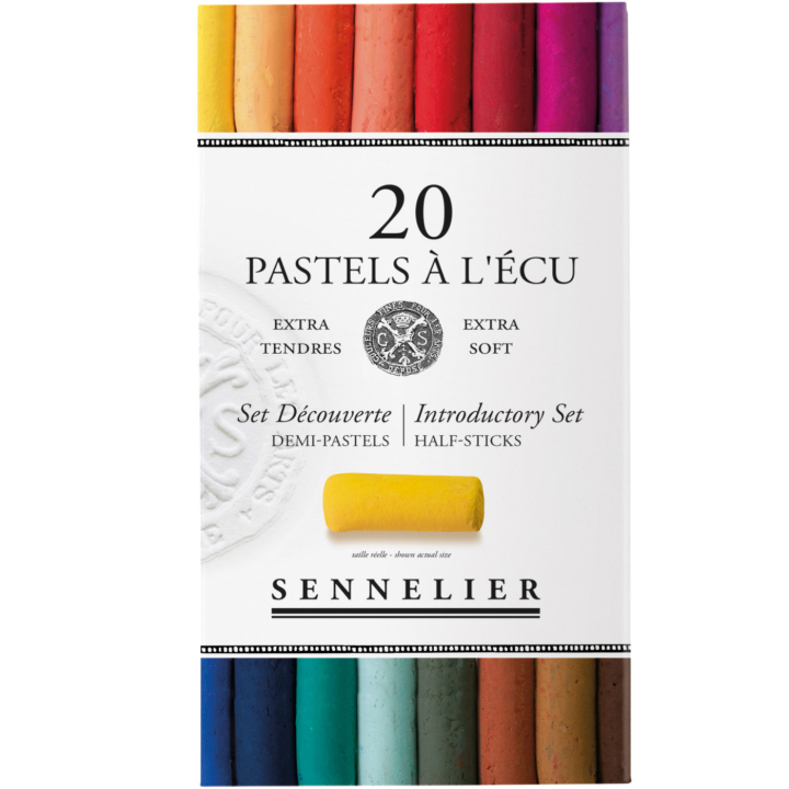 Demi-pastels tendres à l'écu 20 couleurs dans le groupe Matériels d'artistes / Craie et Graphite / Craies pastel chez Pen Store (138071)