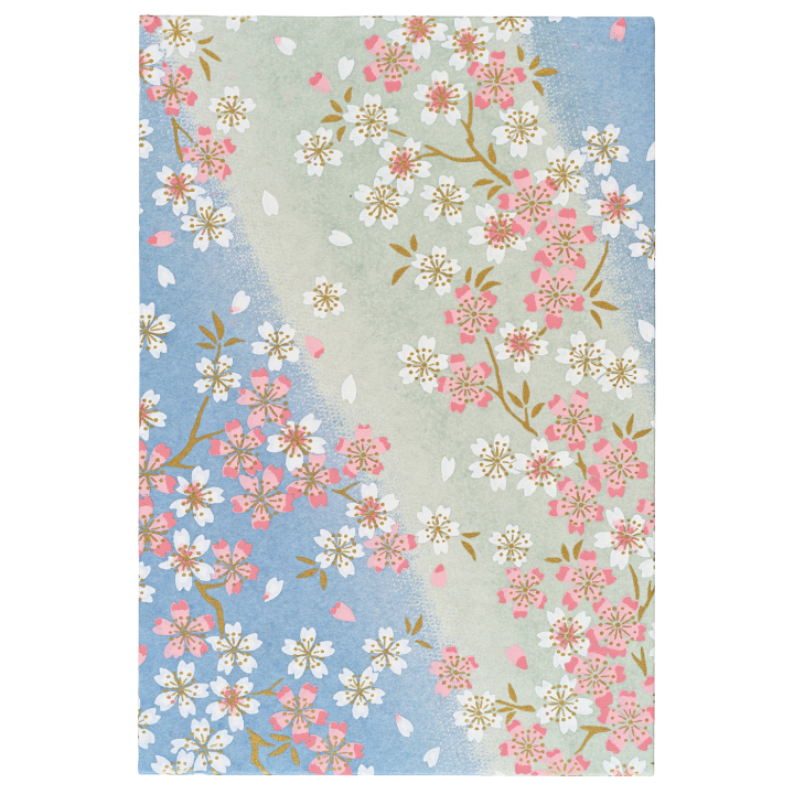Notebook Goshuincho Blue Flower dans le groupe Papiers & Blocs / Bloc Artiste / Cahiers d'esquisses chez Pen Store (138160)