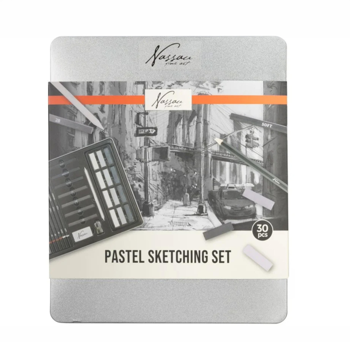 Esquisse & Dessin Set de 30 dans le groupe Matériels d'artistes / Craie et Graphite / Fusain et crayons fusains chez Pen Store (138231)