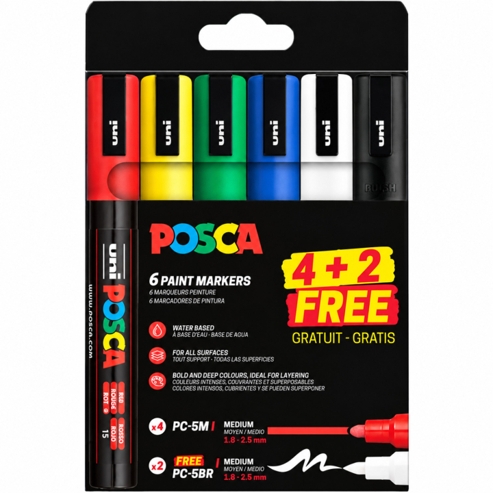 PC-5M/BR set de 4  dans le groupe Stylos / Crayons d'artistes / Feutres d'illustrations chez Pen Store (138267)