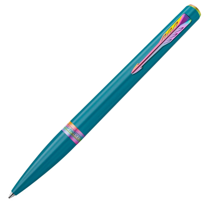 Meridian Teal/Rainbow Stylo à bille dans le groupe Stylos / Stylo haute de gamme / Stylo à bille chez Pen Store (138330)