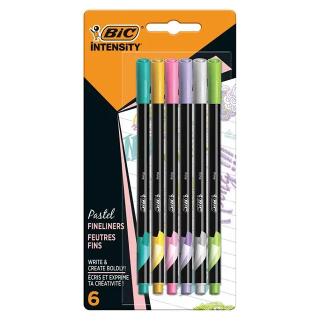 Intensity Fineliner Pastel Colors Lot de 6