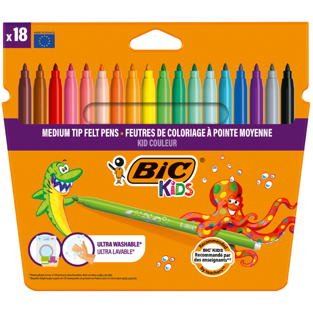 Feutres de coloriage Kids Couleur (+5 ans) Lot de 18