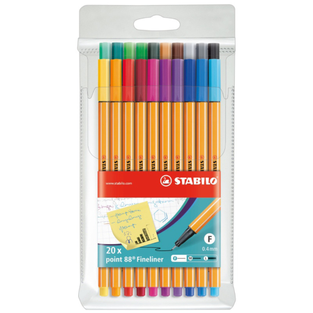 Point 88 Fineliner lot de 20