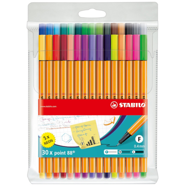 Point 88 Fineliner Lot de 30