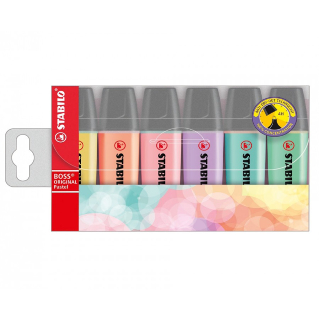 Boss Pastel lot de 6