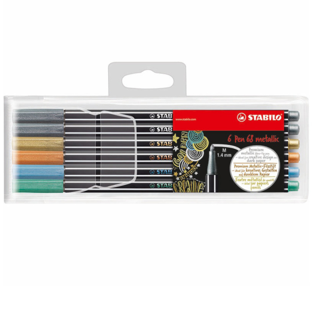 Pen 68 Metallic Ensemble de 6