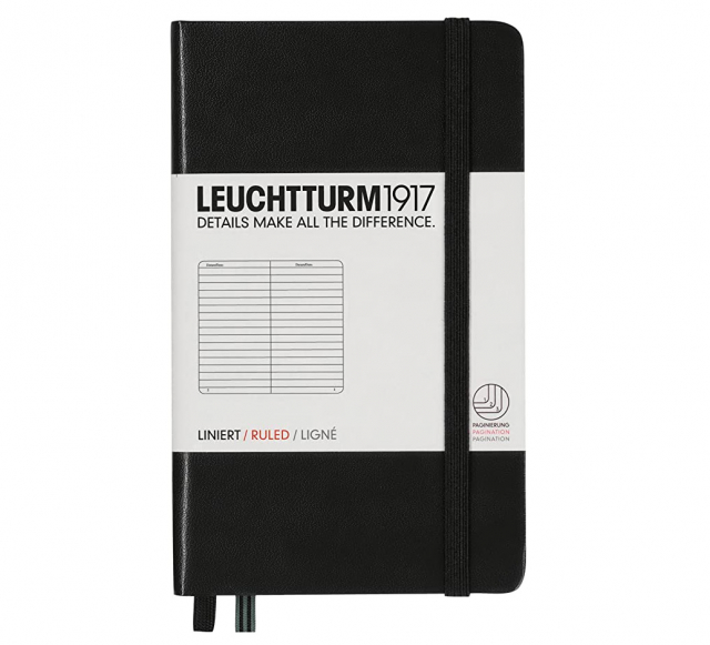 Notebook A6 Pocket Ligné Black