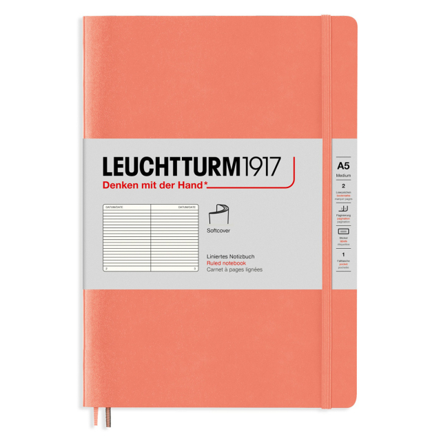 Notebook A5 Softcover Bellini Plain