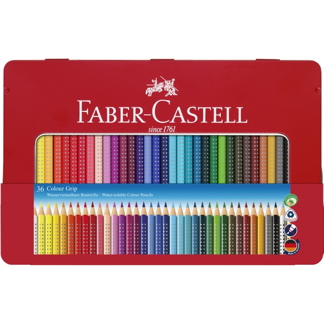 Crayons de couleur Colour Grip Lot de 36 (3 ans et +)