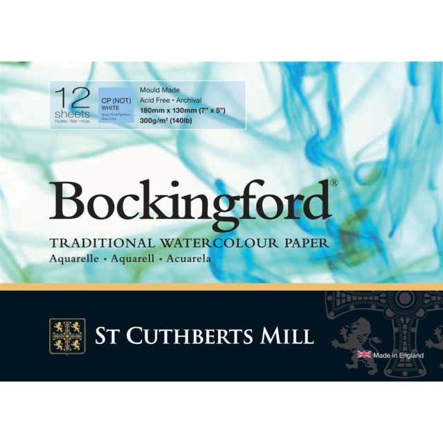 Bockingford Bloc aquarelle CP/NOT 300g 18x13cm