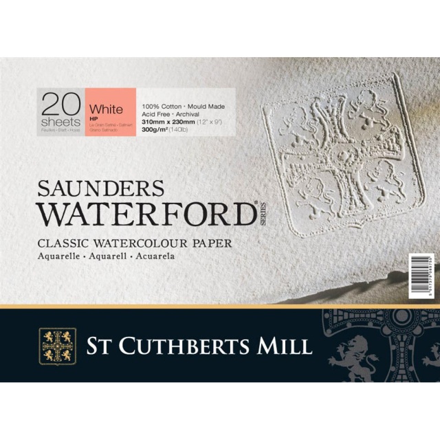 Saunders Waterford Bloc aquarelle White HP 31x23 cm 300g